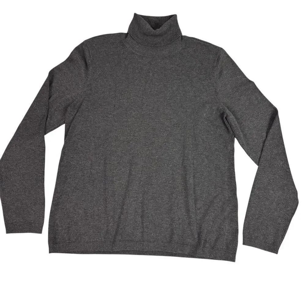 Chico’s Women’s Gray Turtleneck Sweater Size Medium / 8